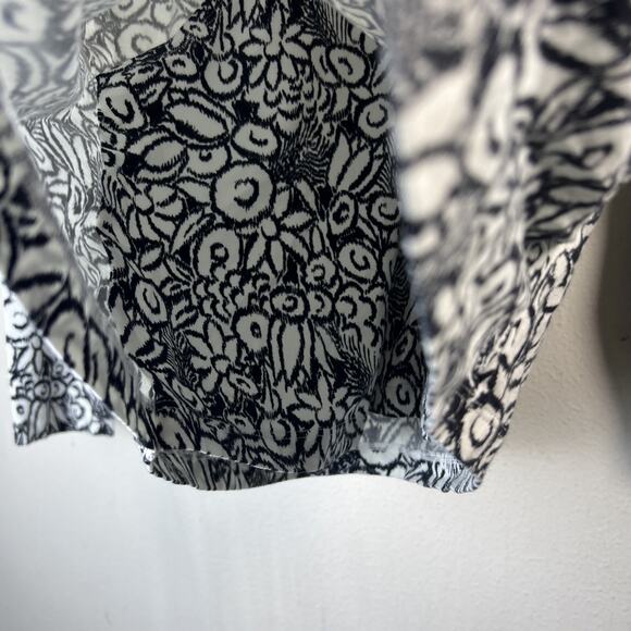 Lands’ End Floral Faux Wrap Shirt small Petite Soft Stretch boho long sleeve - Picture 7 of 12
